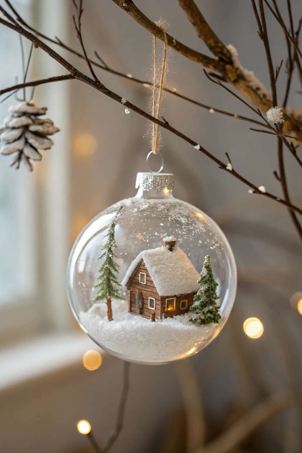 Craft a touch of magic this season with DIY snow globe ornaments that bring a whimsical winter wonderland to your tree.