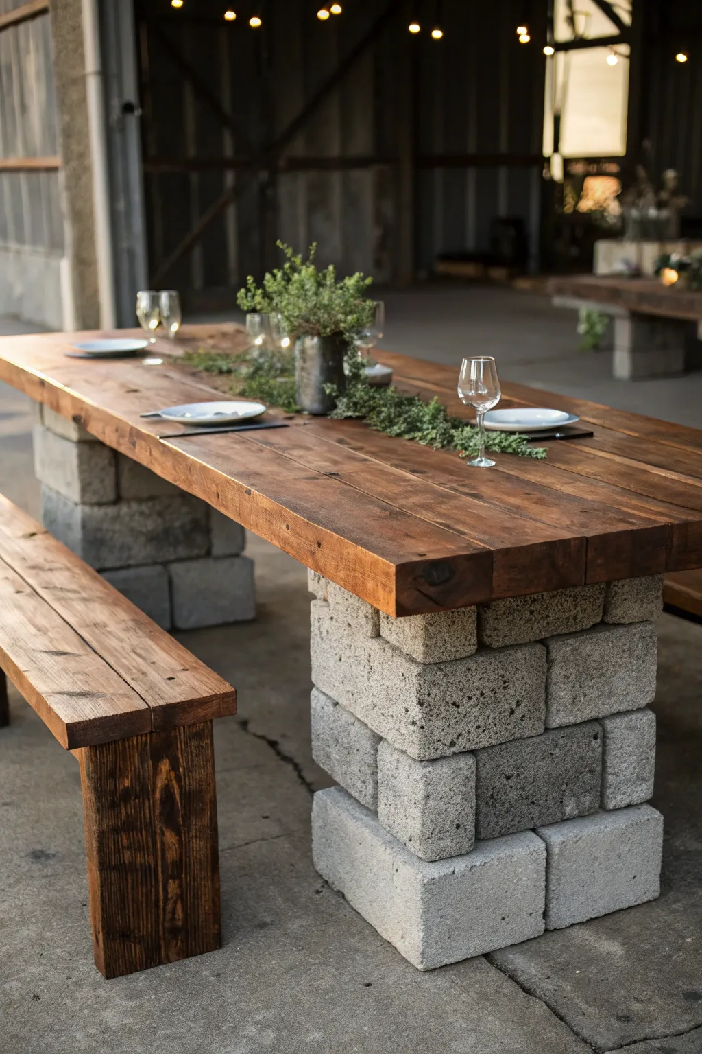Elevate your dining experience with a rustic table that blends strength and style.