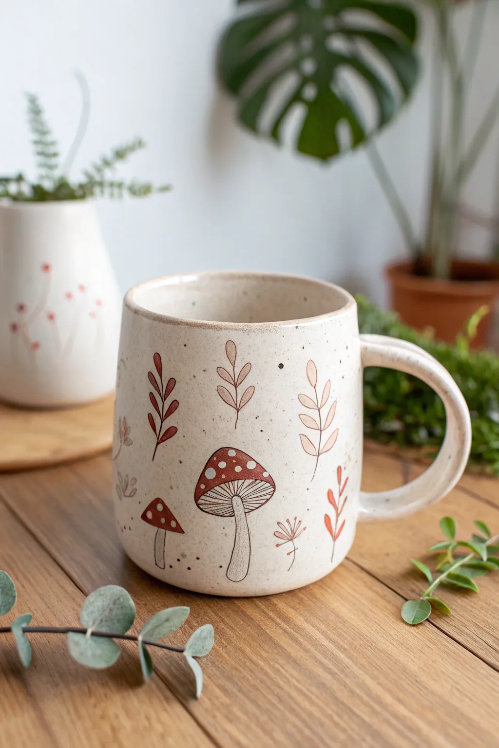 Sip serenity with nature-inspired elegance 🍃☕️ #ClayArt #ScandiBoho