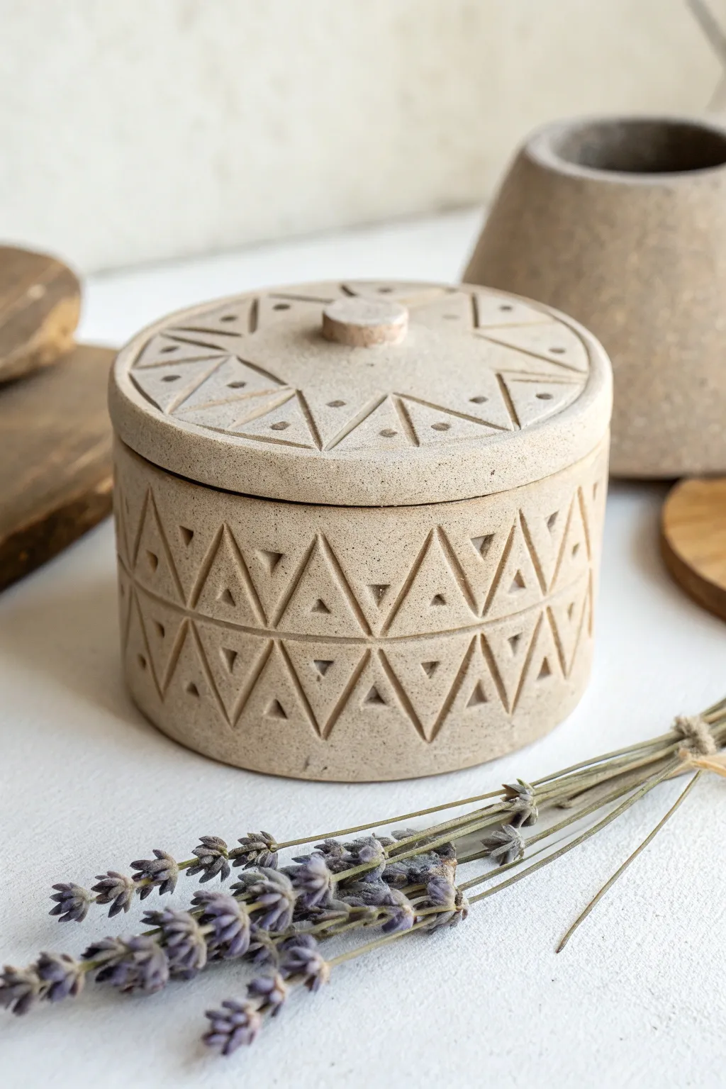 Elevate your decor with this geometric delight—a perfect blend of Scandinavian minimalism and boho charm.