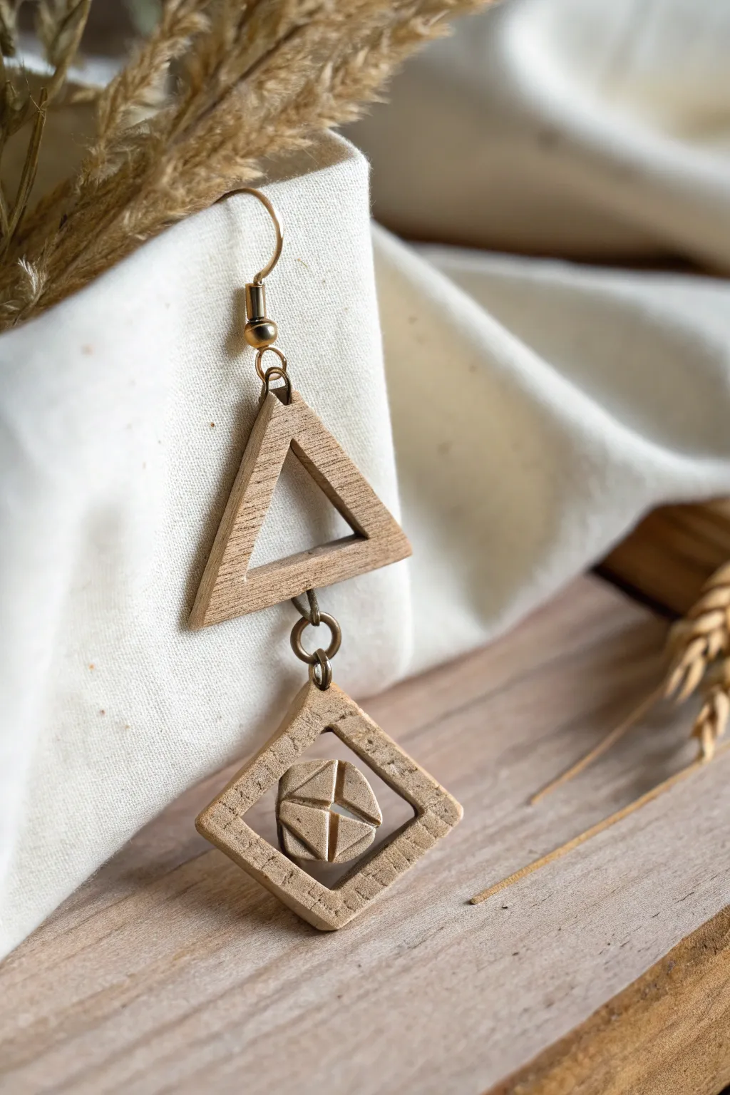 Elevate your look with geometric glam – where modern design meets artisanal beauty.
