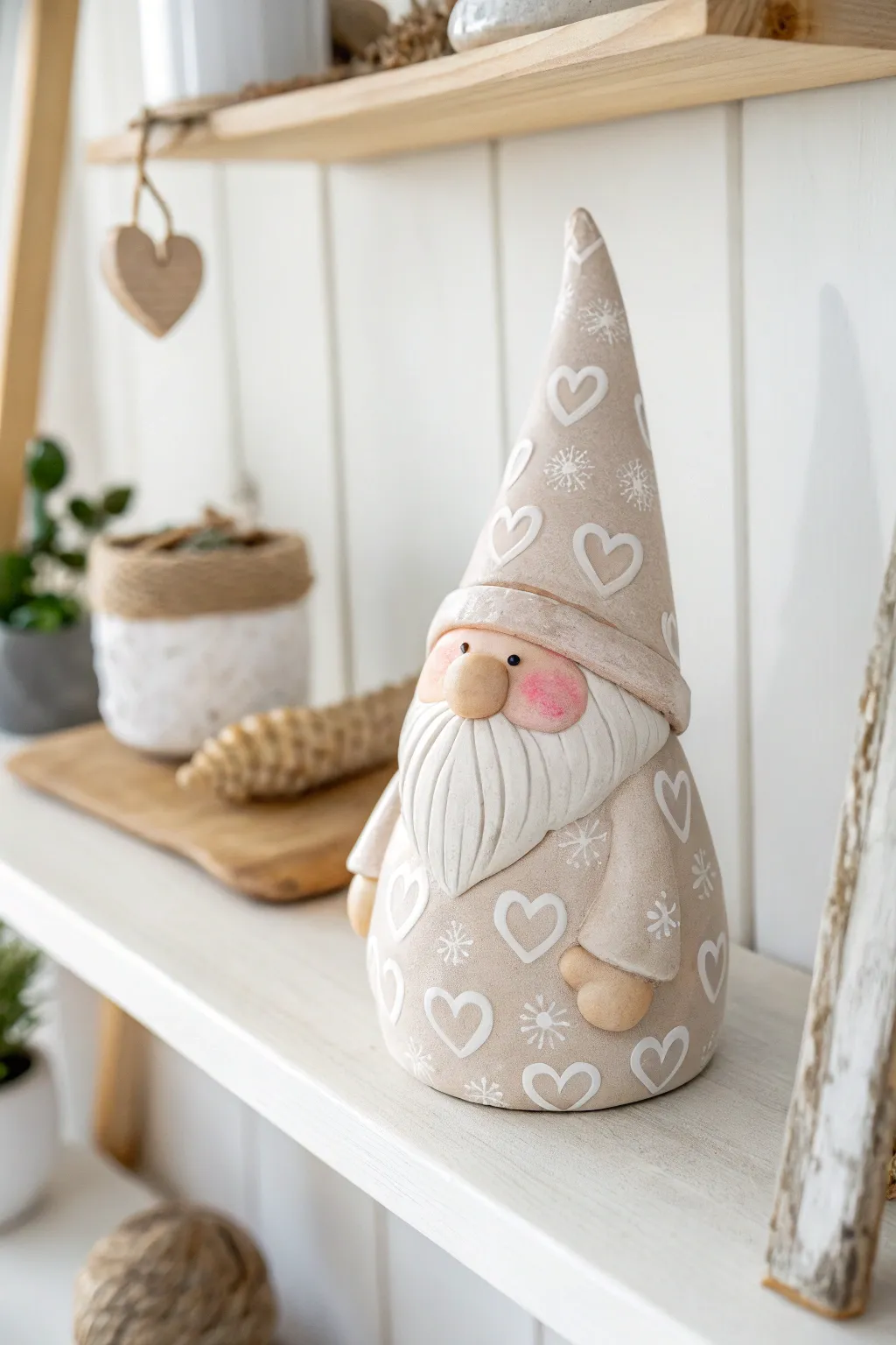 Celebrate love with this adorable Valentine's Day gnome, a perfect blend of minimalist elegance and Boho charm!