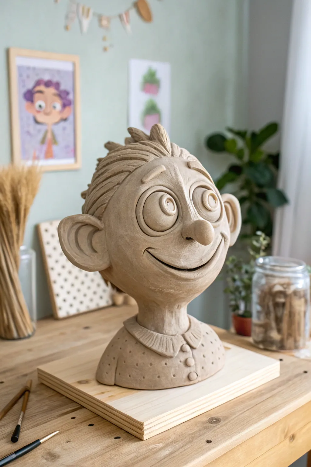 Bring your childhood imagination to life with whimsical clay creations. ✨ #ClayArt #MinimalistBoho