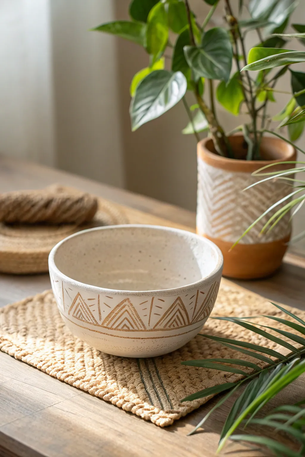 Discover the beauty in simplicity with this handcrafted pinch pot, perfect for your minimalist haven.