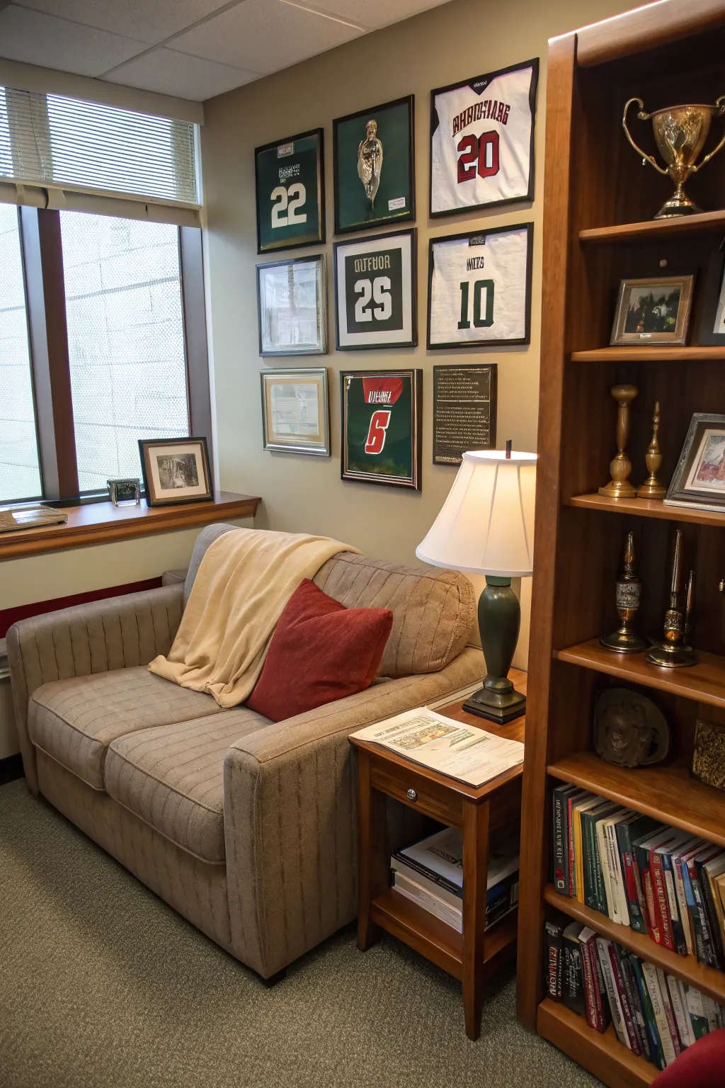A meeting nook fosters open conversations and idea sharing.