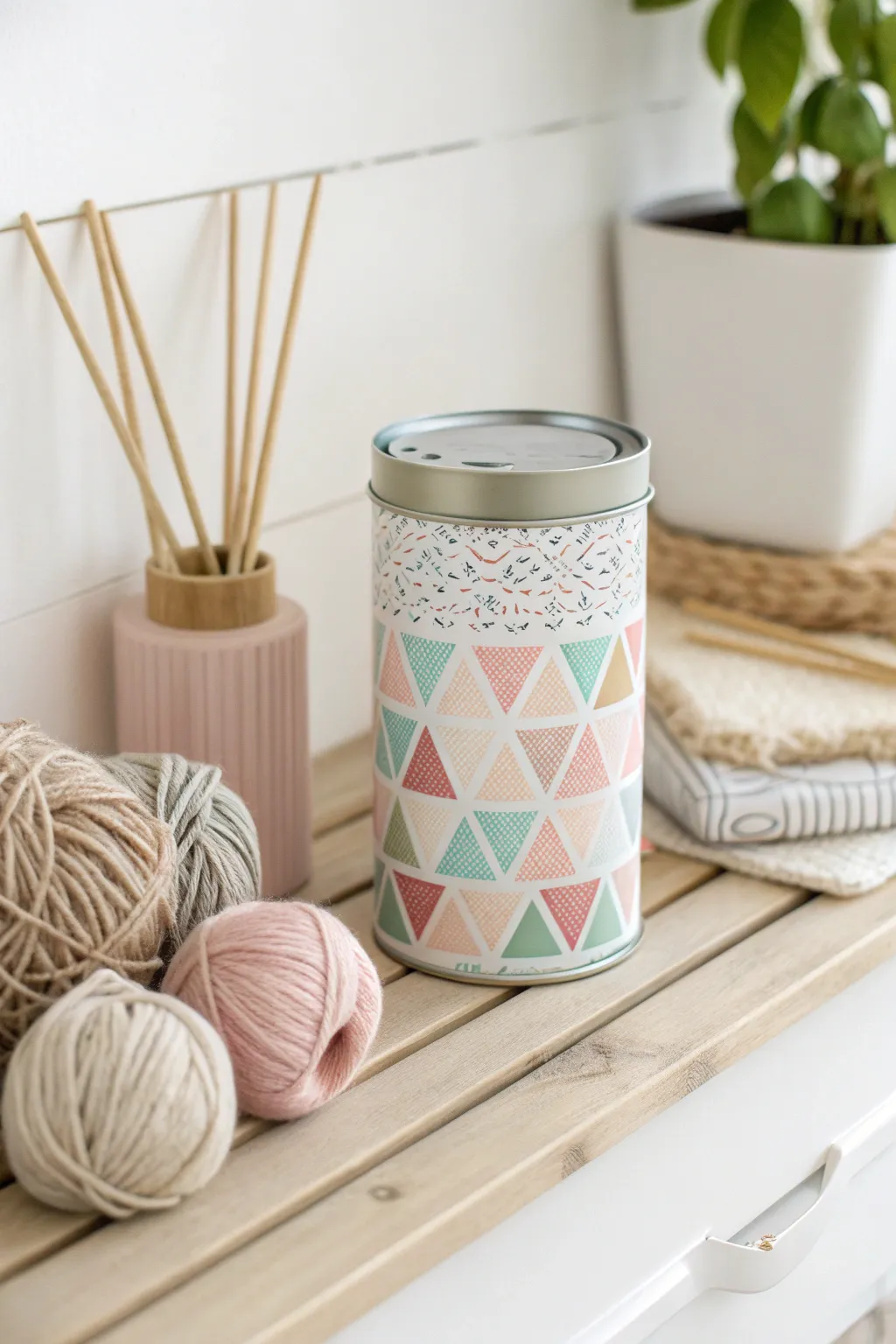Transform your craft space with a touch of boho elegance—repurpose coffee cans into stylish storage solutions!