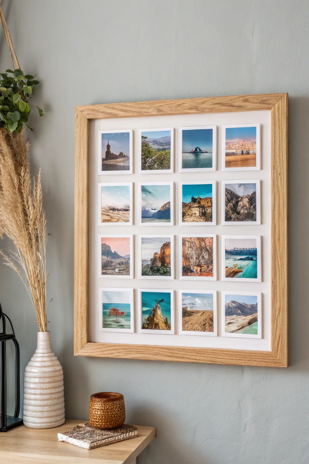 Capture the spirit of your adventures with a travel-themed collage that tells a story of every destination.