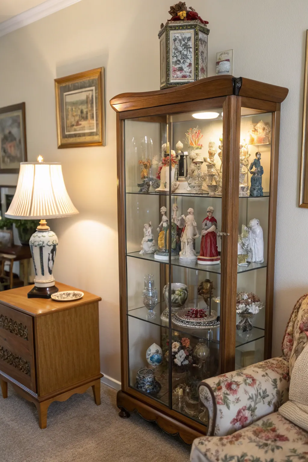 Display your figurines with elegance and protection.