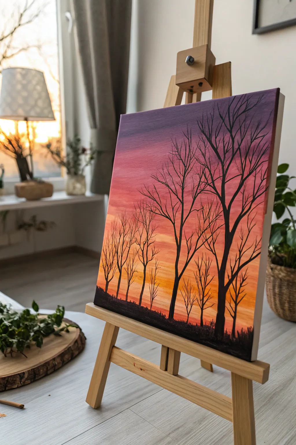 Capture the essence of tranquility with stunning sunset silhouettes. A perfect blend of simplicity and natural beauty.