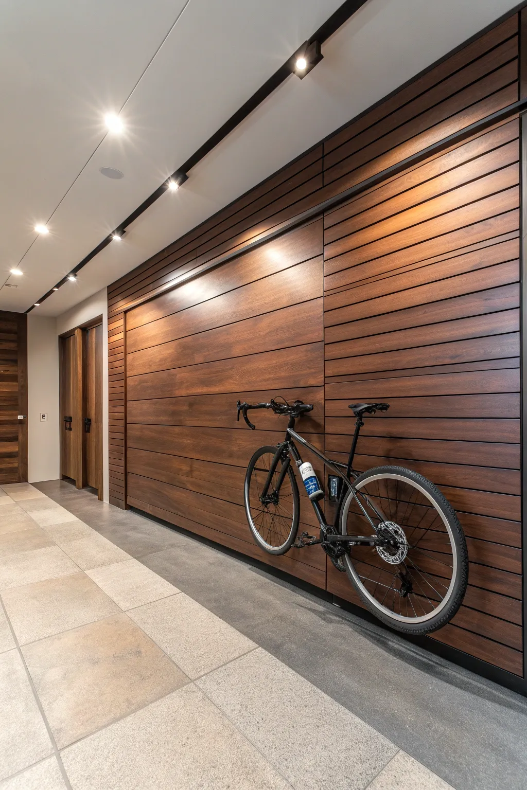 Elevate your garage game with vertical bike storage that blends function and finesse.
