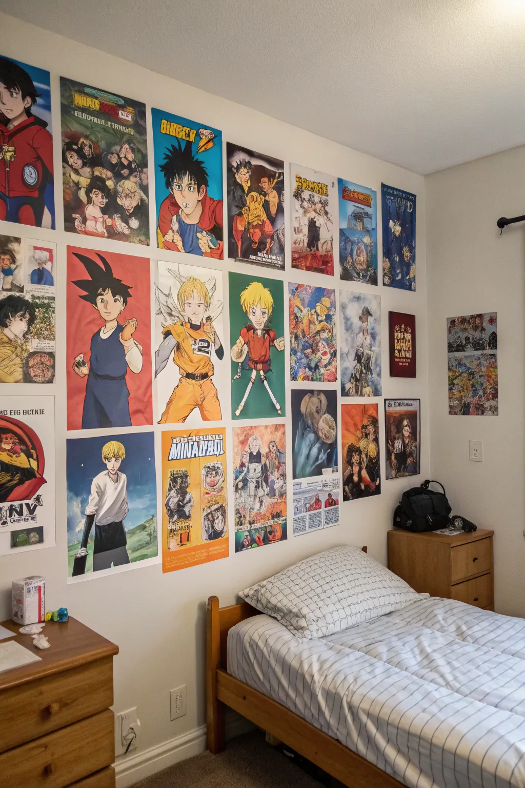Anime character posters add personality and flair to your bedroom walls.