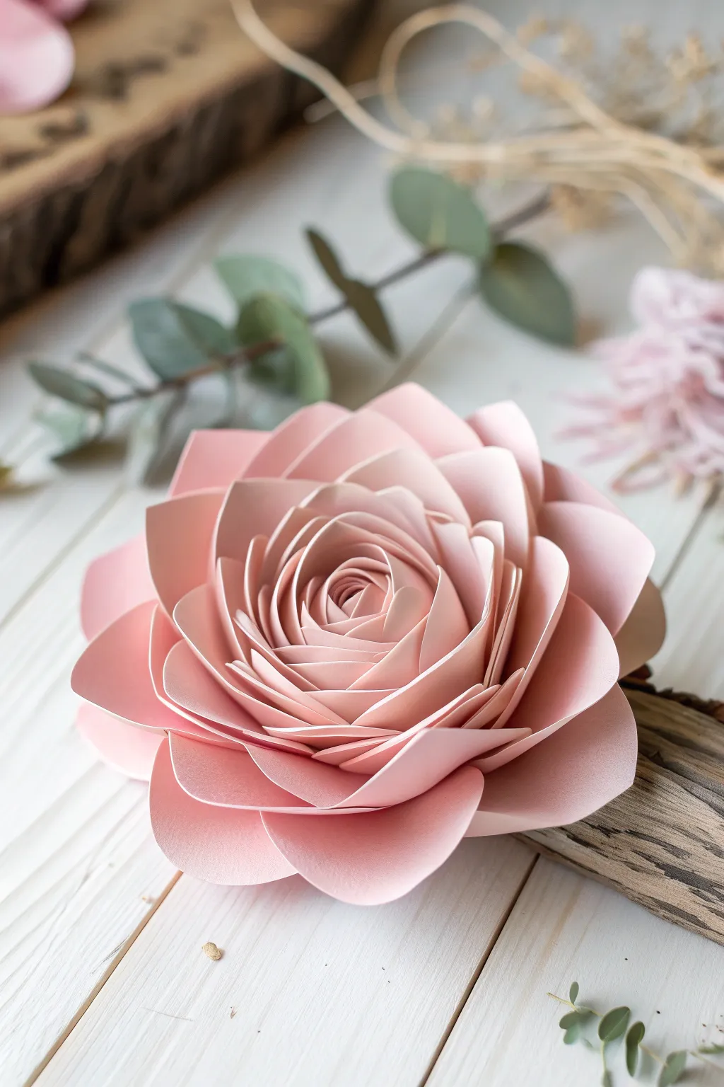 Elevate your space with handcrafted 3D paper flowers – a simple yet elegant touch of creativity.