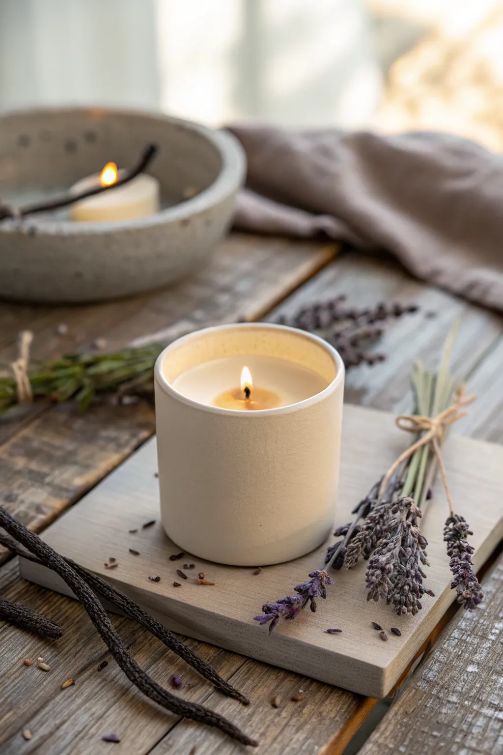 Create a soothing ambiance with DIY scented candles, perfect for Mother's Day.