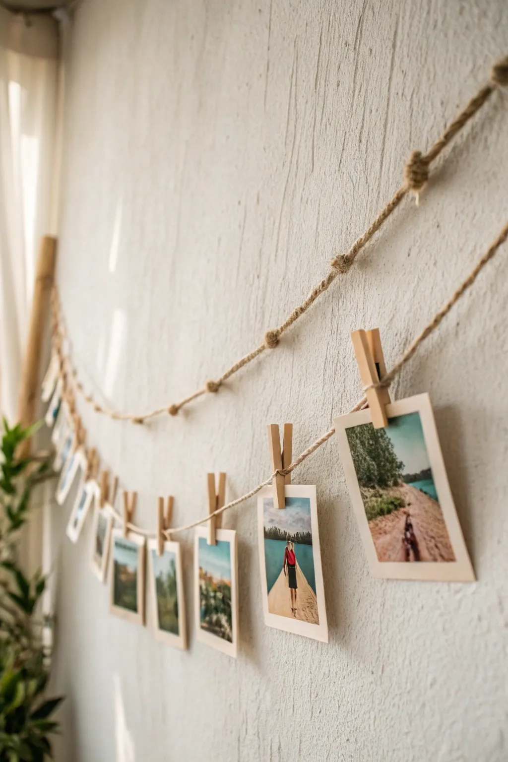 Capture memories with elegance: Create your own minimalist photo garland!