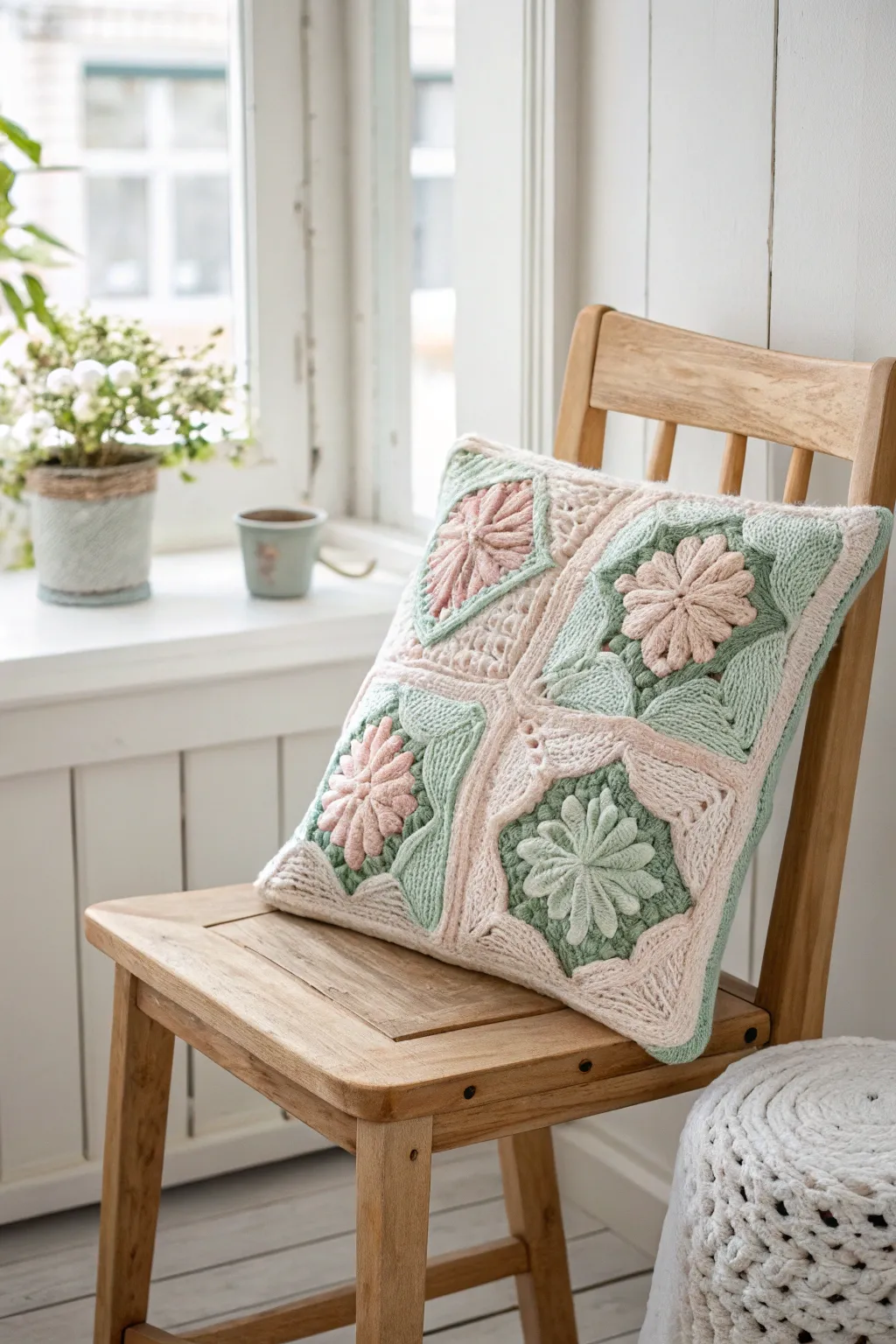 Add a touch of cozy elegance with a handmade crochet pillow—where Scandinavian simplicity meets Boho warmth.