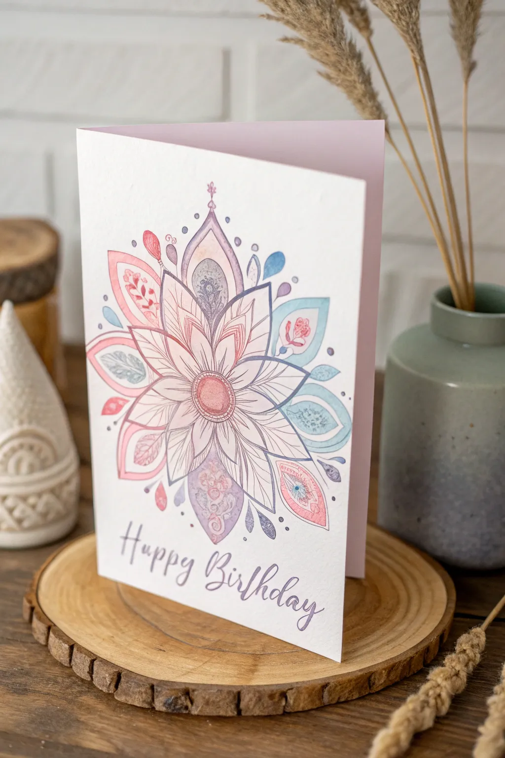 Craft a watercolor masterpiece: a birthday card that doubles as a tiny piece of art.