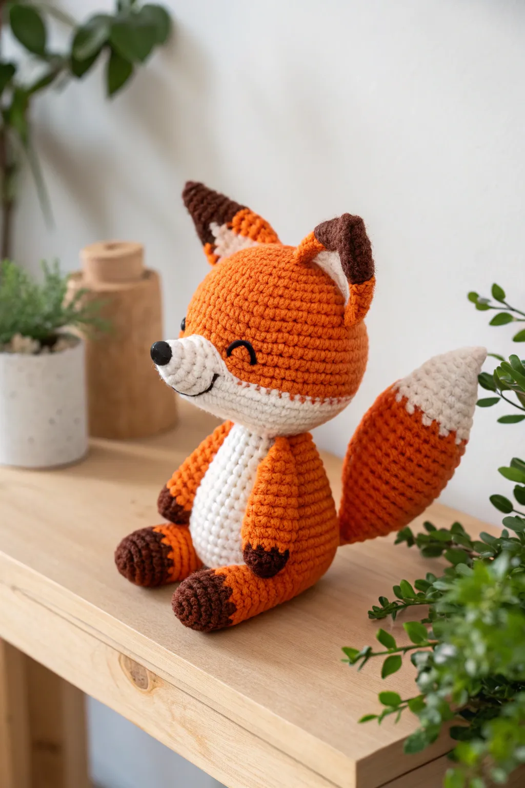 Meet your new adventure buddy: the charming crochet fox!