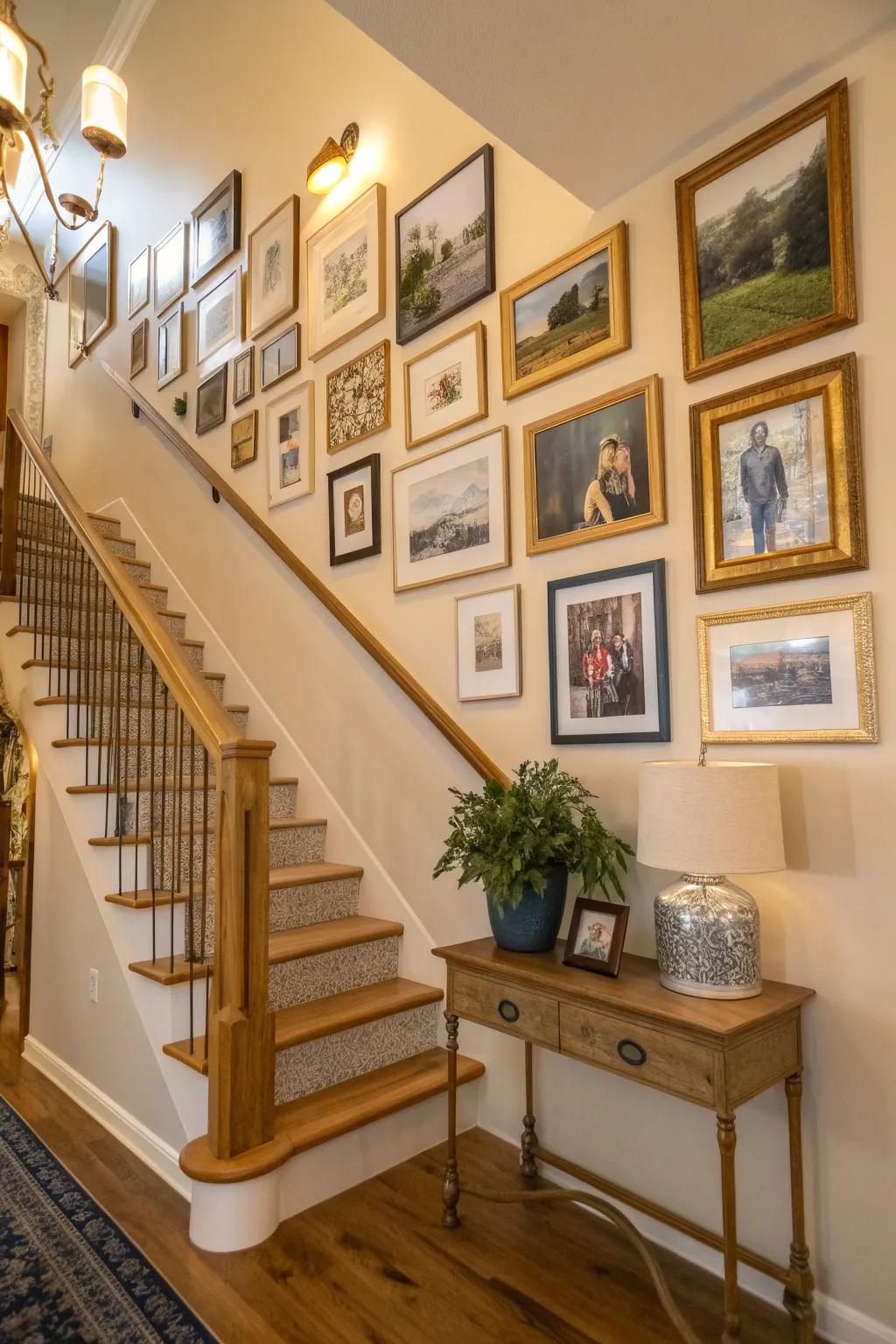 Transform your staircase into a personal gallery that tells your story.
