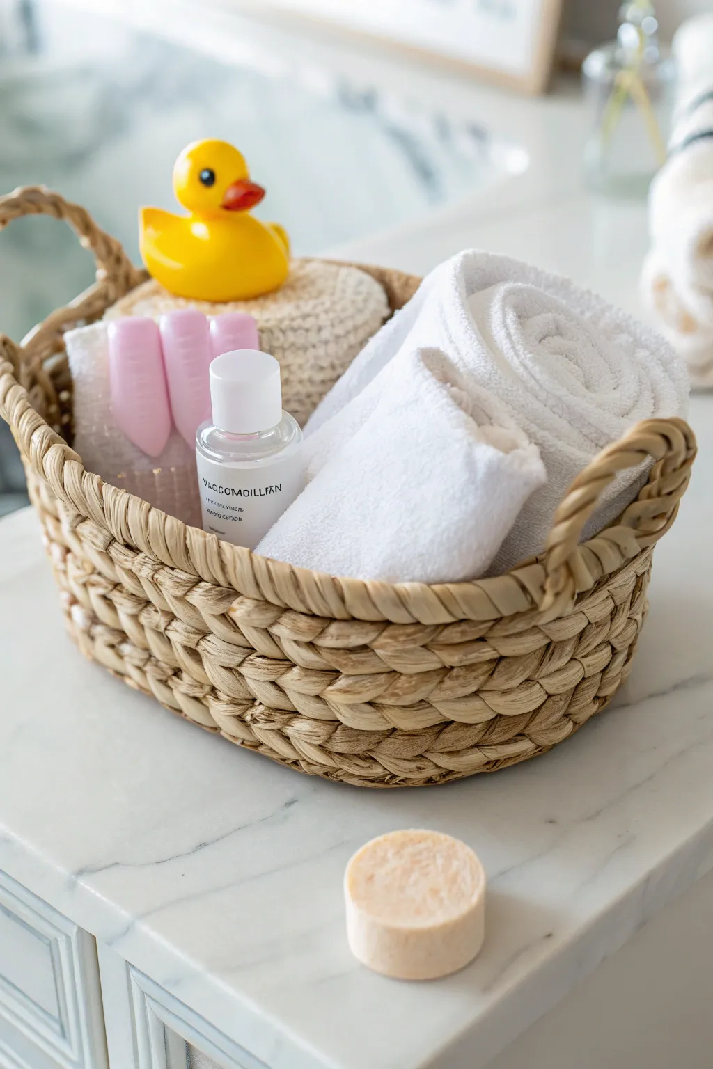 Transform diaper duties into a spa-like escape with our serene and stylish diaper basket idea!