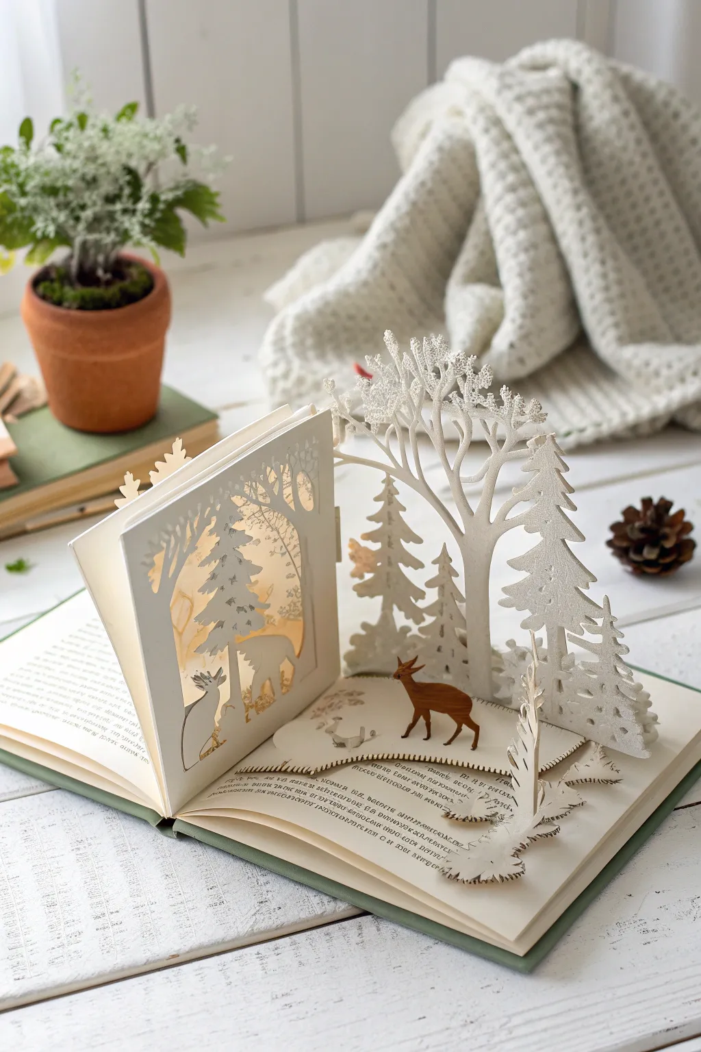Unfold the magic of storytelling with a handcrafted pop-up book. Perfect for sparking joy and imagination.