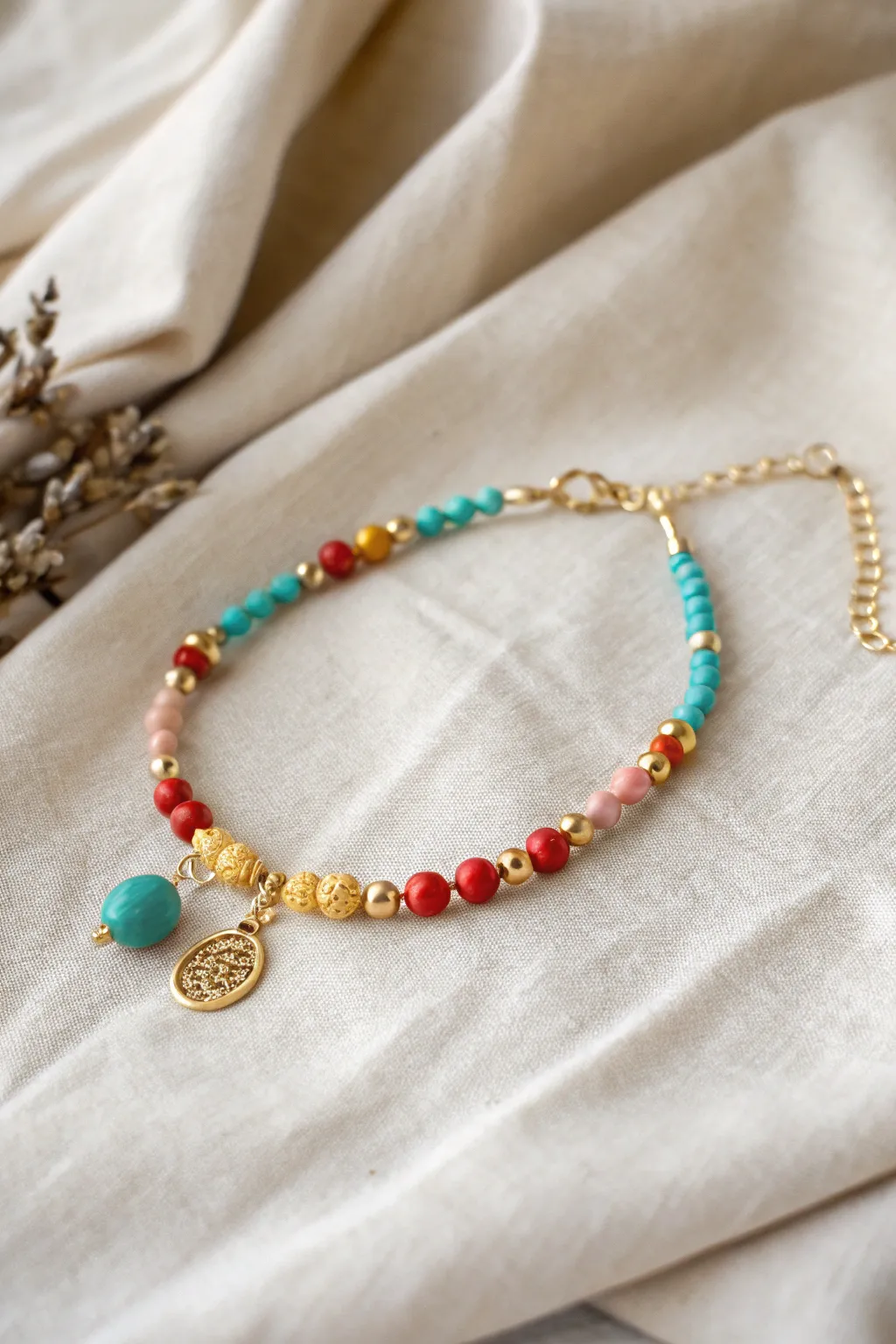 Elevate your style with a splash of color - handcrafted bead charms for your charm bracelet.