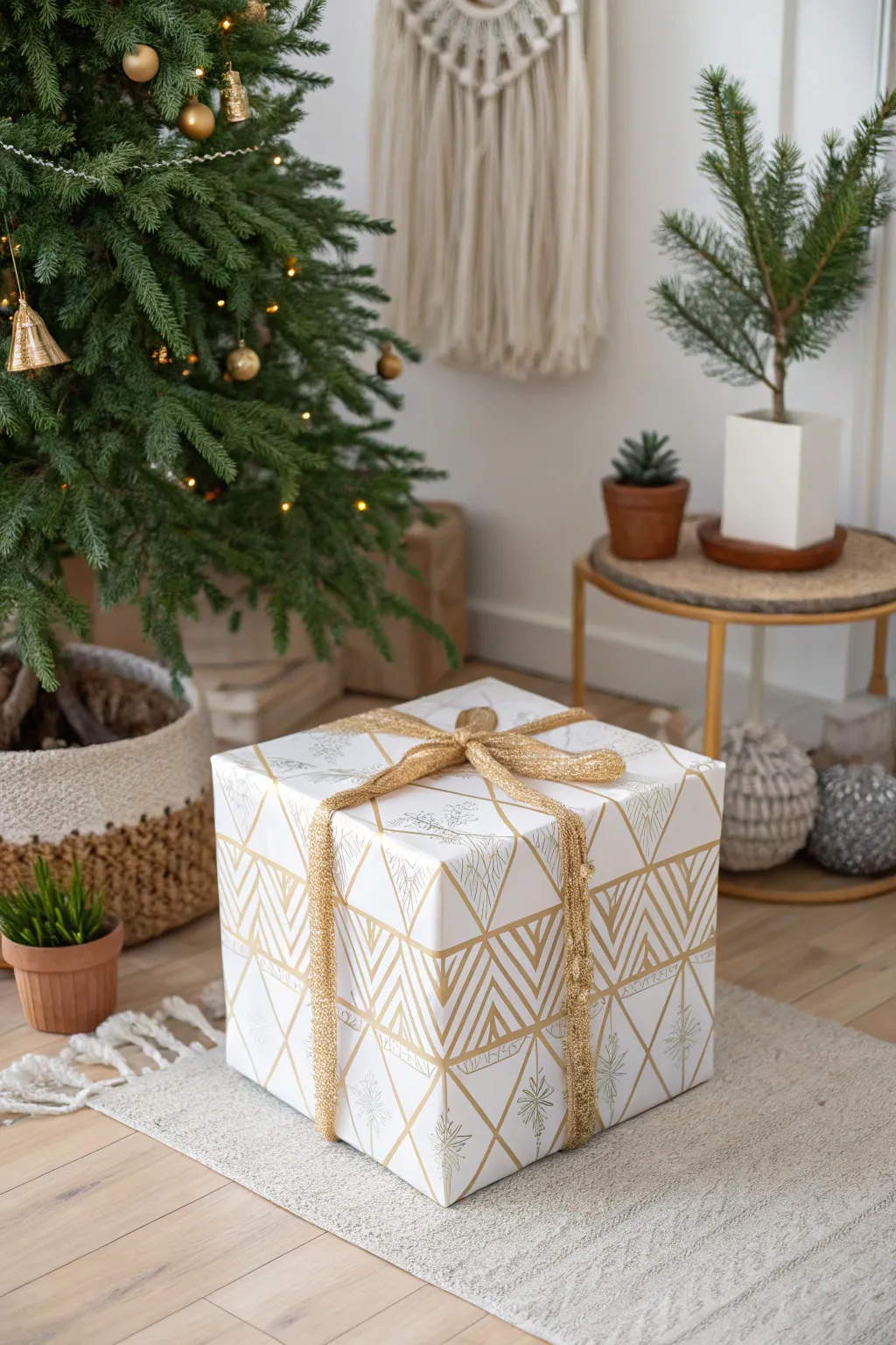 Transform your tree base into an enchanting gift with minimalist elegance!