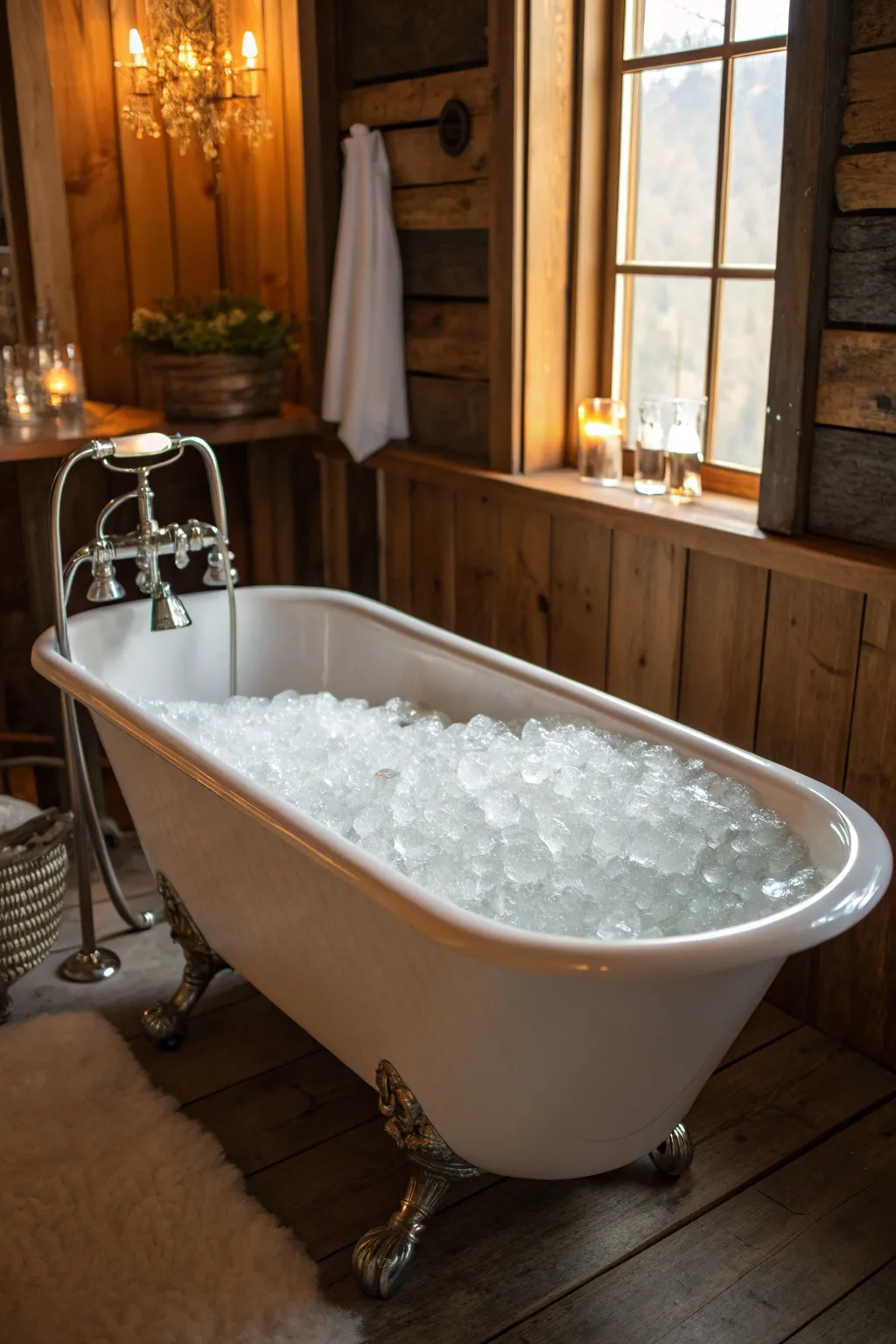 Transform your bathtub into a rejuvenating cold plunge and enjoy the perfect blend of craftsmanship and chill.