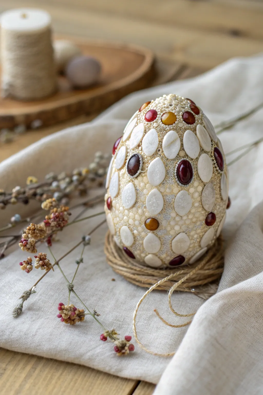 Discover the art of crafting with these elegant beaded dragon eggs, where simplicity meets mythical beauty.