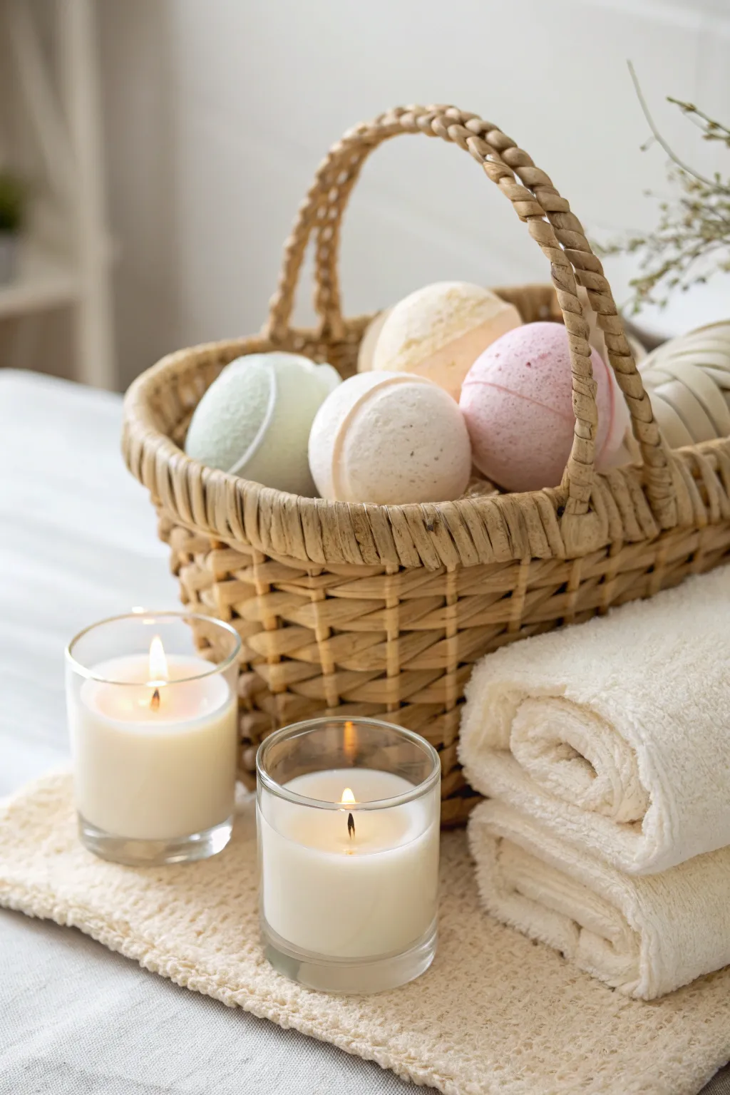 Indulge in tranquility with a thoughtfully curated Spa Day Basket—perfect for a soothing escape.