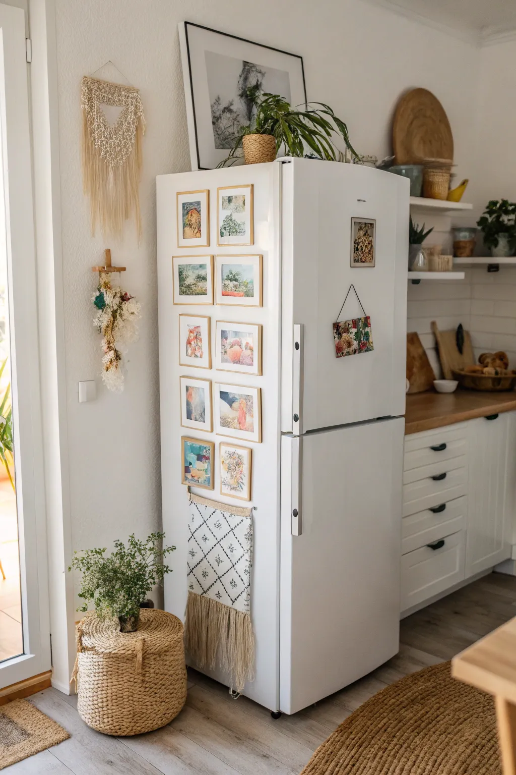 Transform your fridge into a stunning gallery of memories with stylish magnetic frames. 🌿✨