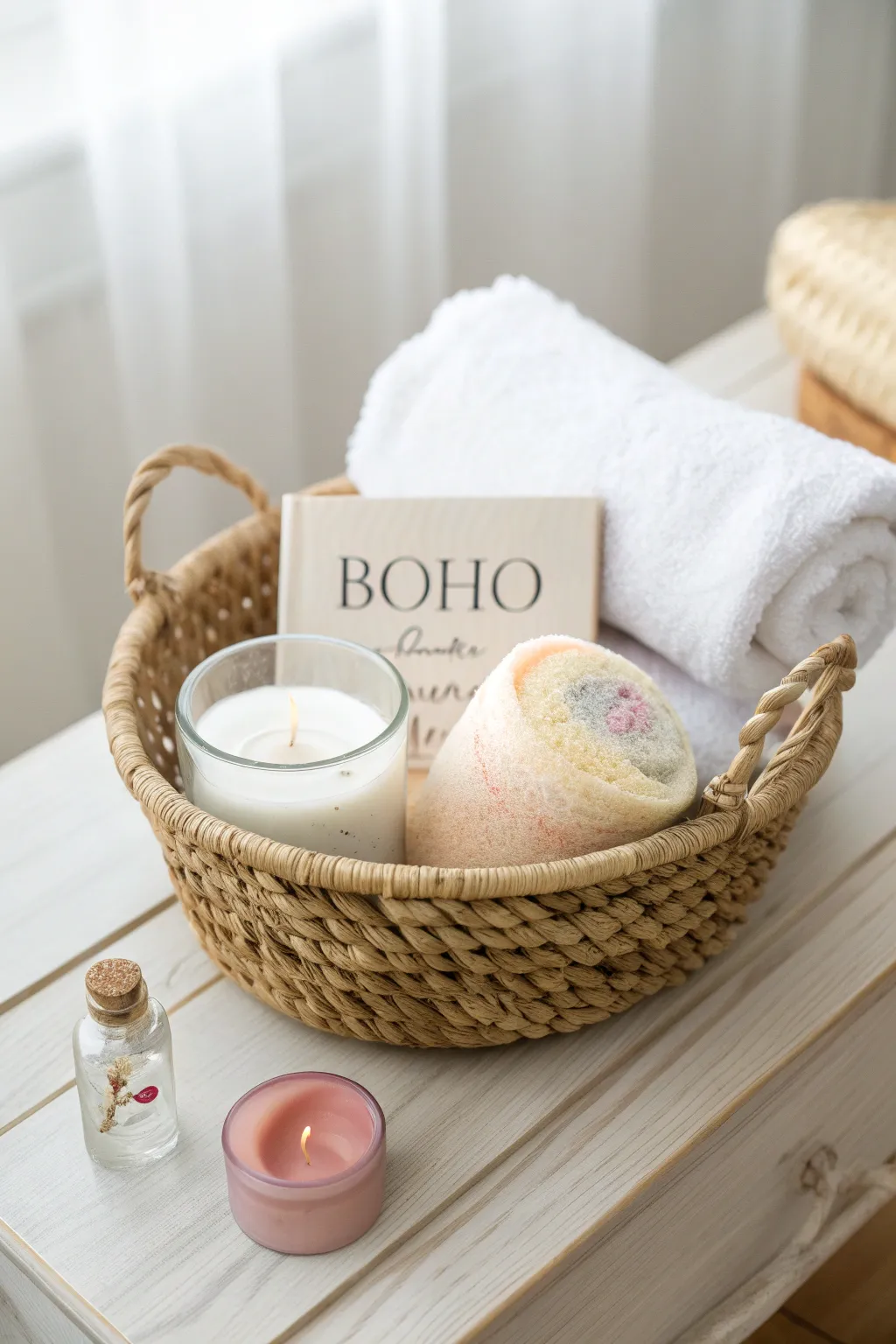 Indulge in a serene spa day at home with this thoughtfully curated gift basket. 🌿✨