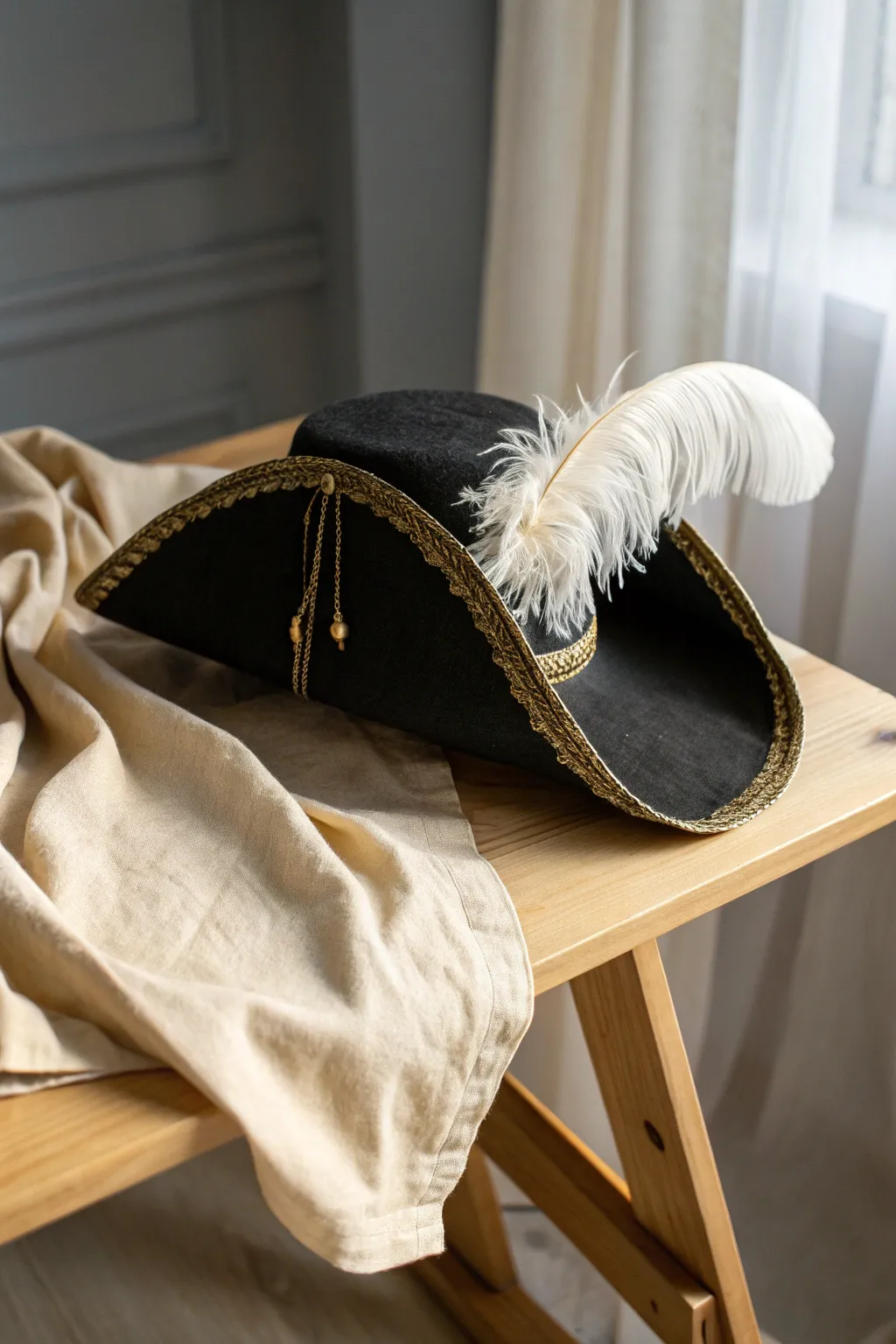 Set sail in style with this chic DIY pirate hat, where simplicity meets adventure!