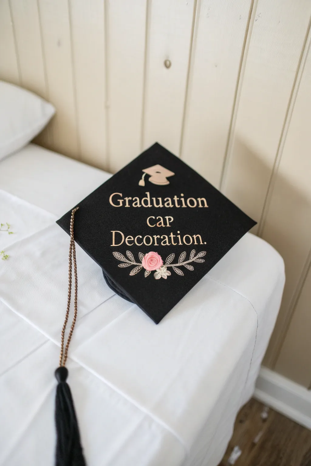 Celebrate your journey with a personalized graduation cap that tells your unique story.