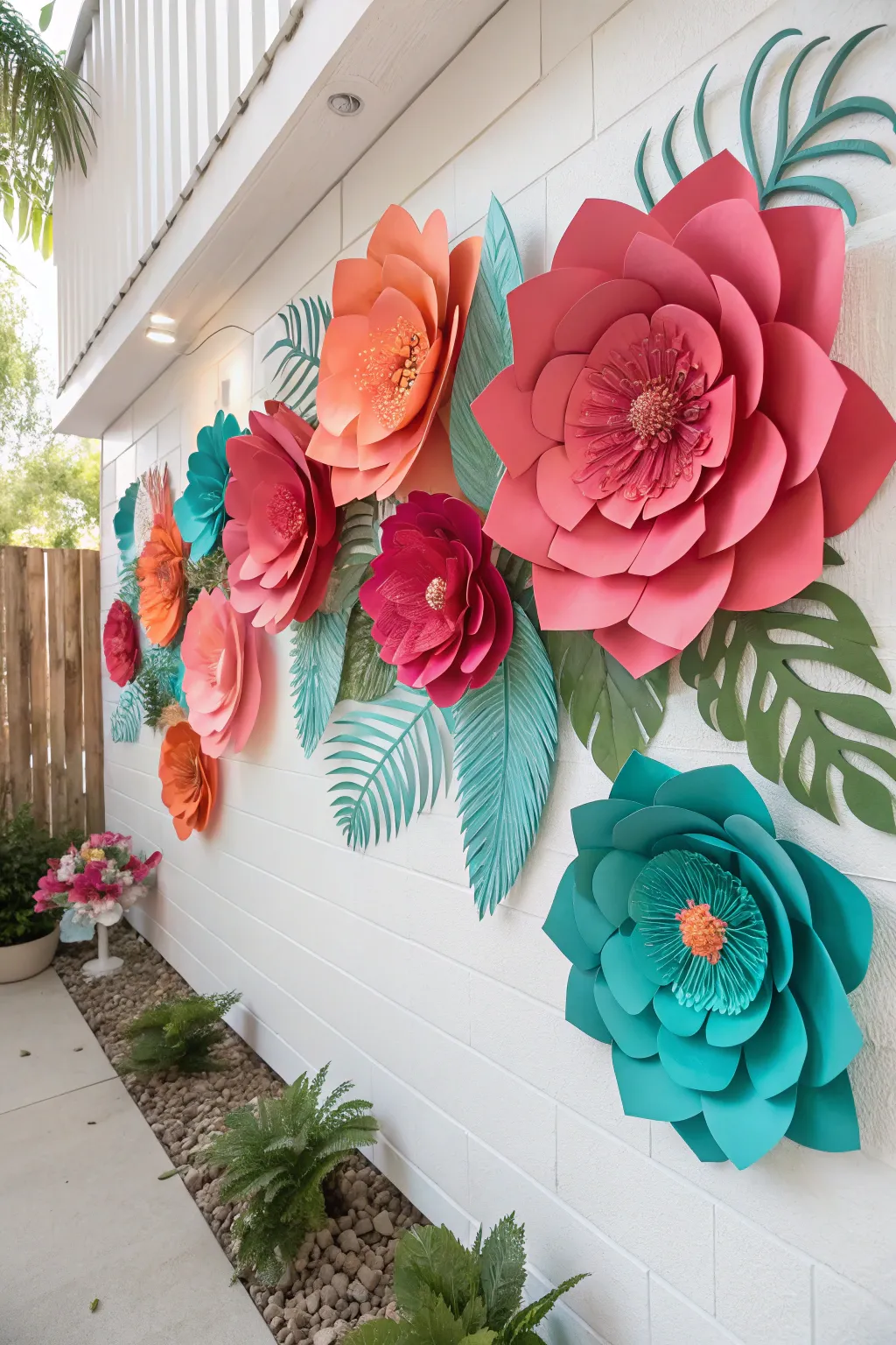 Transform your space with a stunning DIY floral wall that brings the exotic essence of Hawaii to your home, crafted with love and sustainability in mind.