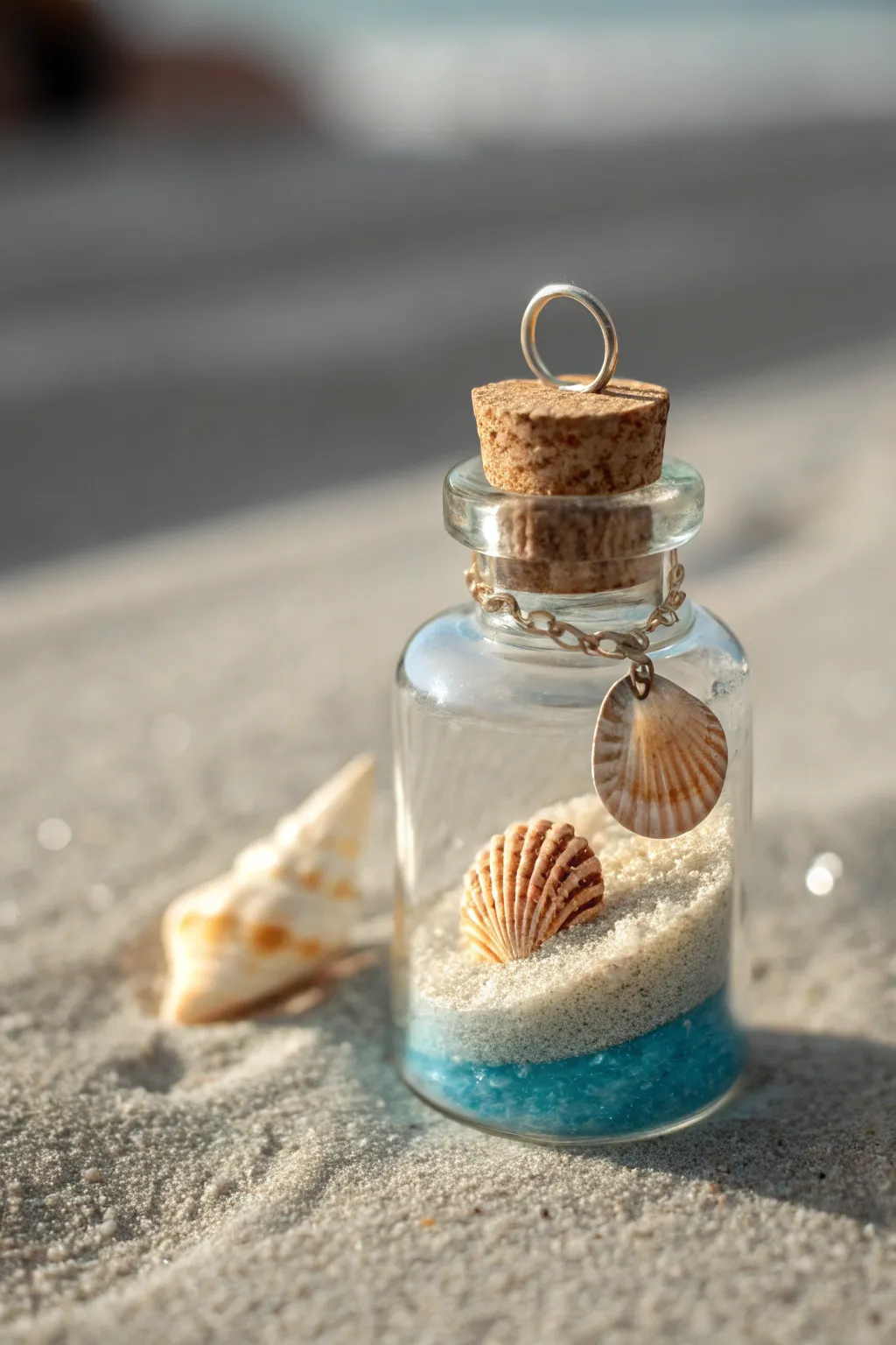 Capture the essence of the ocean with this charming mini bottle—your piece of summer all year long.
