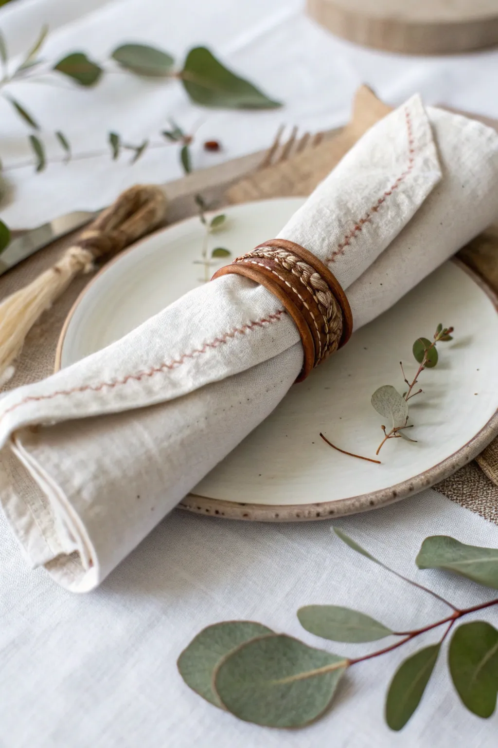 Transform the ordinary into extraordinary with eco-friendly elegance: DIY napkin rings from recycled paper rolls.