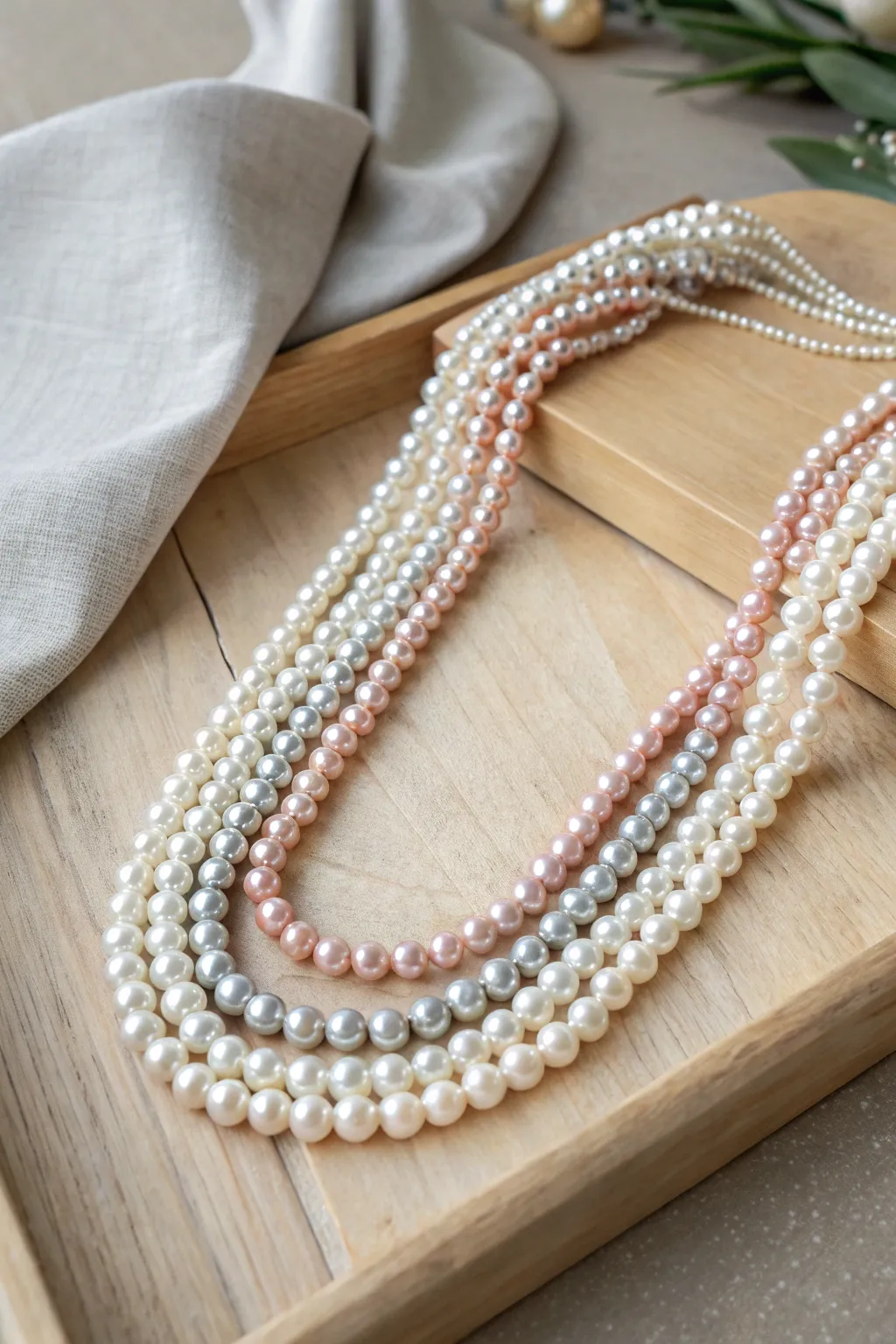 Craft elegance with this multi-strand pearl beauty – perfect for making a statement with simplicity and charm.