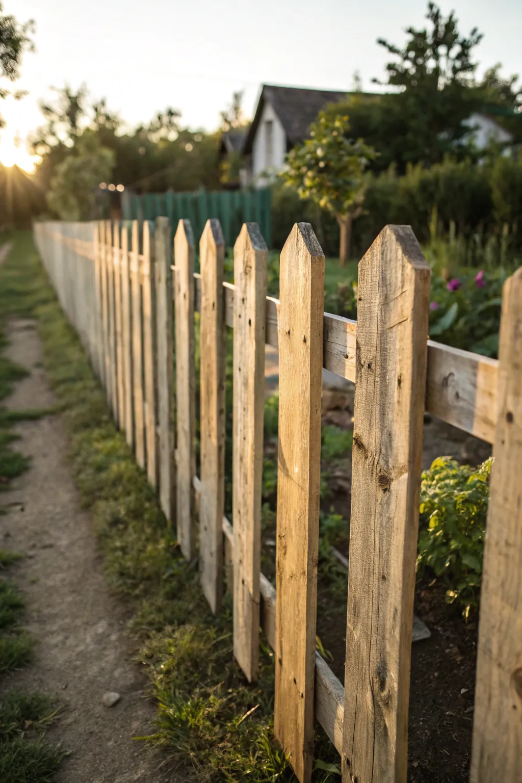 Elevate your garden with a handcrafted touch: Rustic charm from upcycled pallets.