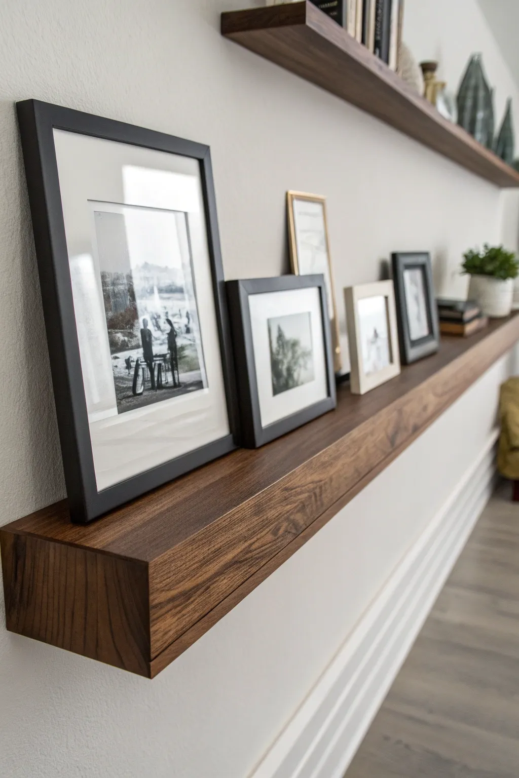 Elevate your space with a floating ledge that combines modern design and impeccable craftsmanship.