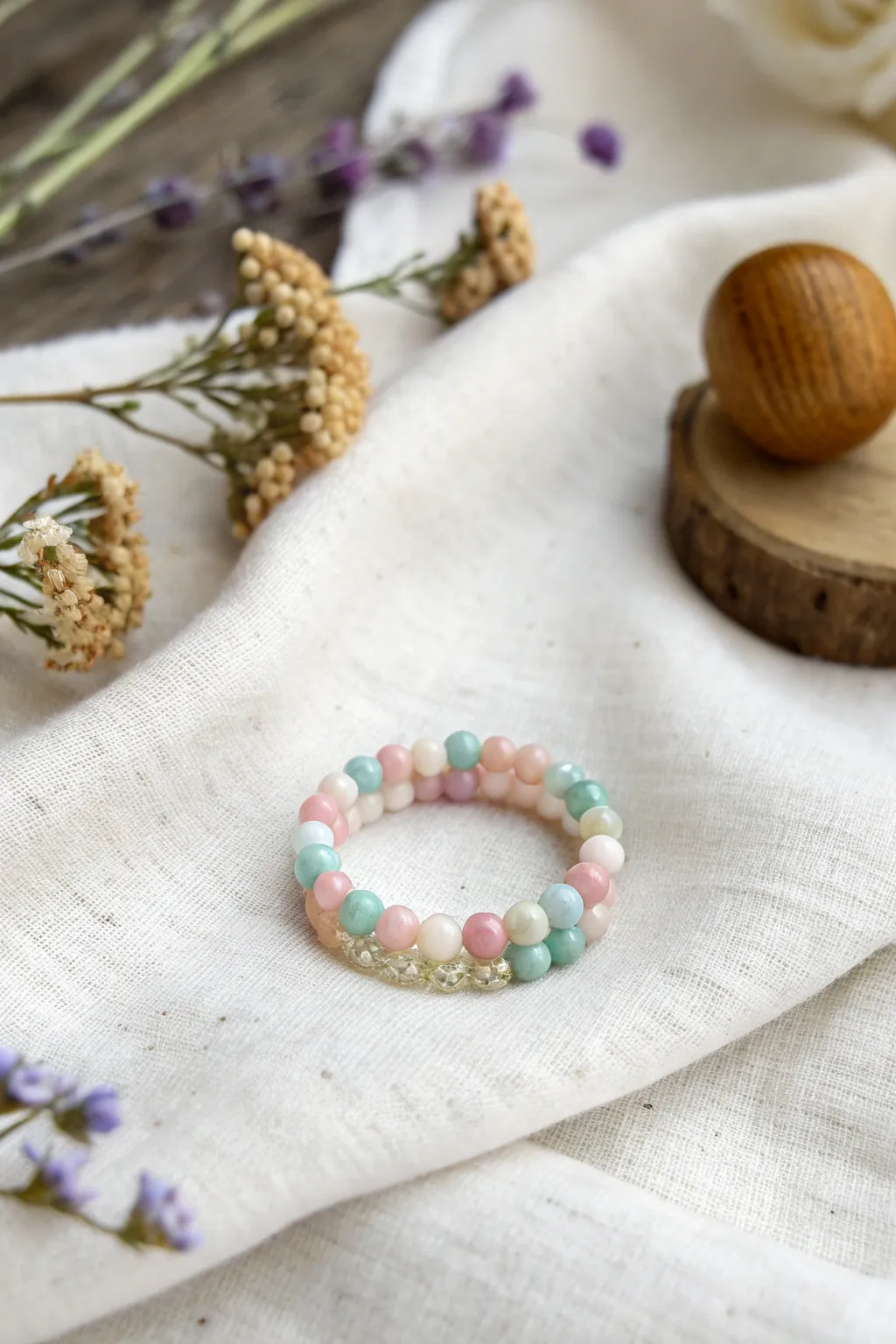 Elevate your style with a splash of color and creativity. 🌸✨ #DIYBeadedRings