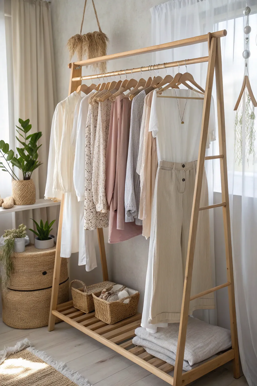 Transform your closet with double-decker rods for an elegant and efficient wardrobe solution!