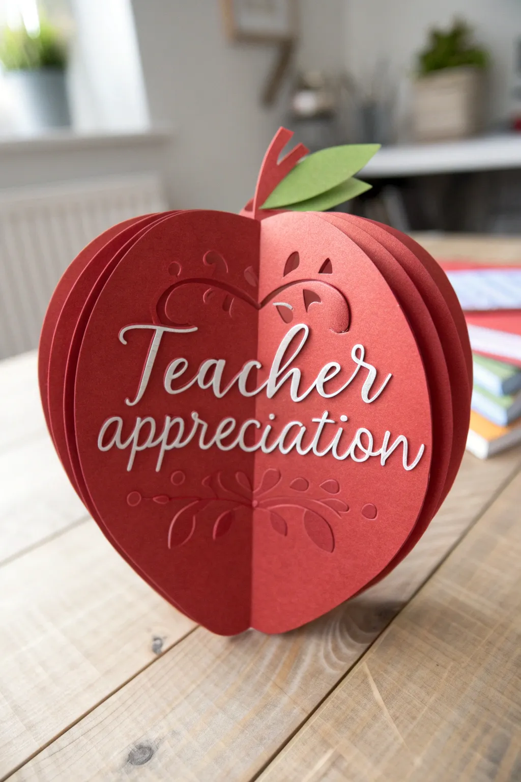 Celebrate teachers with a handmade touch: the 'Apple of My Eye' card, where simplicity meets heartfelt creativity.