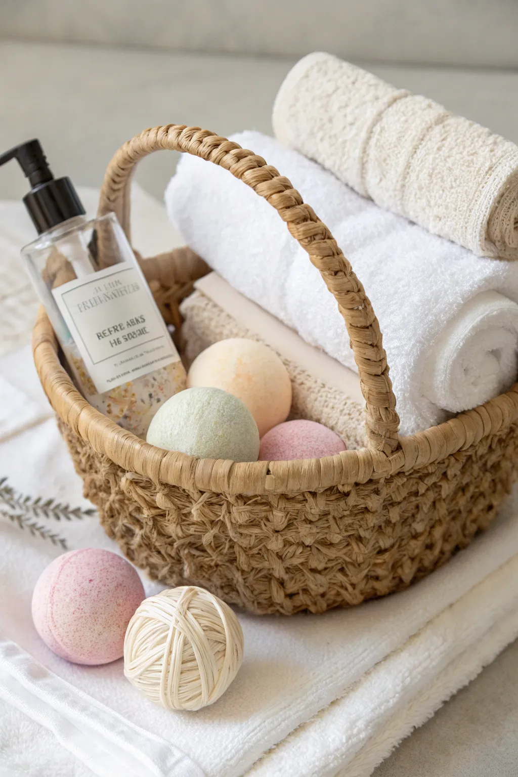 Indulge in tranquility with this DIY spa day basket, perfect for a serene Valentine’s gift.