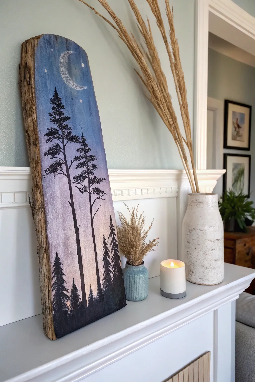 Bring the mystery of the twilight forest into your home with this enchanting driftwood art.