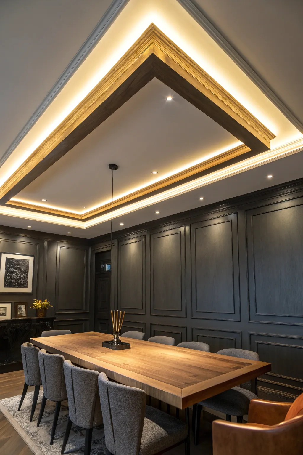 Illuminate your space with the warm elegance of cove lighting.