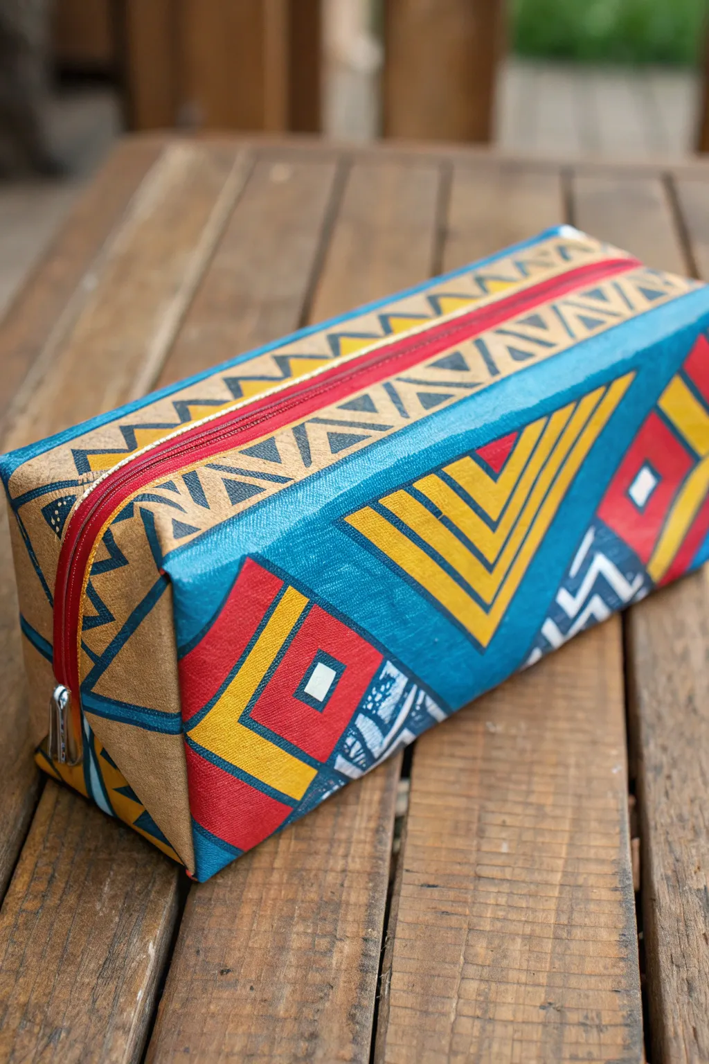 Elevate your desk organization with this vibrant, hand-crafted duct tape pencil case. Perfect for those who value creativity and craftsmanship.