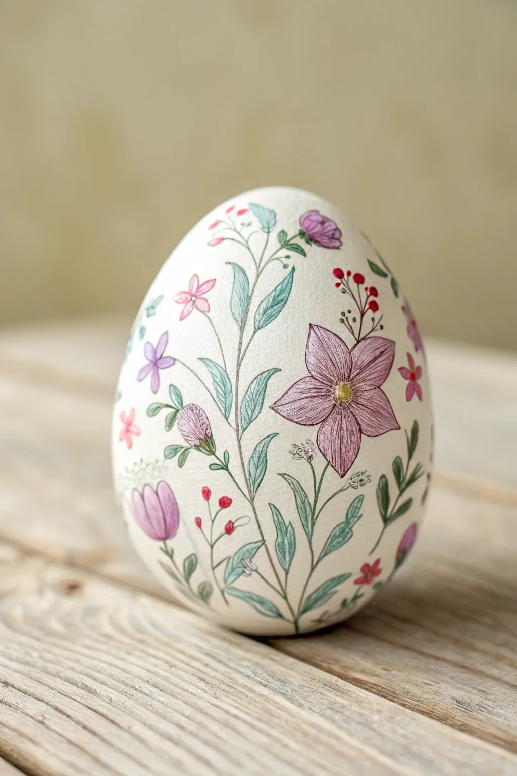 Embrace the artistry of spring with beautifully crafted floral Easter eggs.