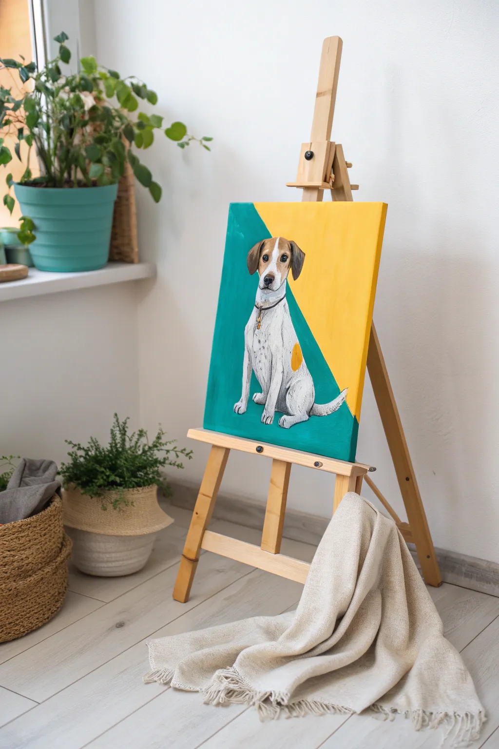 Bring your canine art to life with bold, vibrant backgrounds that pop!