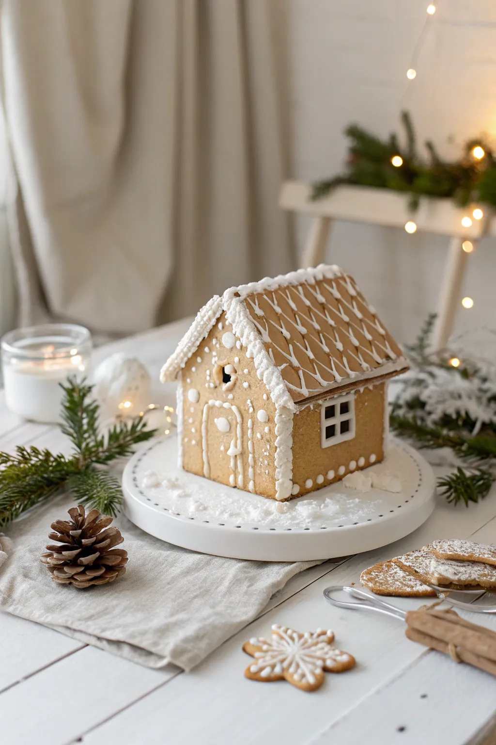 Charming and simple: Create your own graham cracker house with a Scandinavian twist!