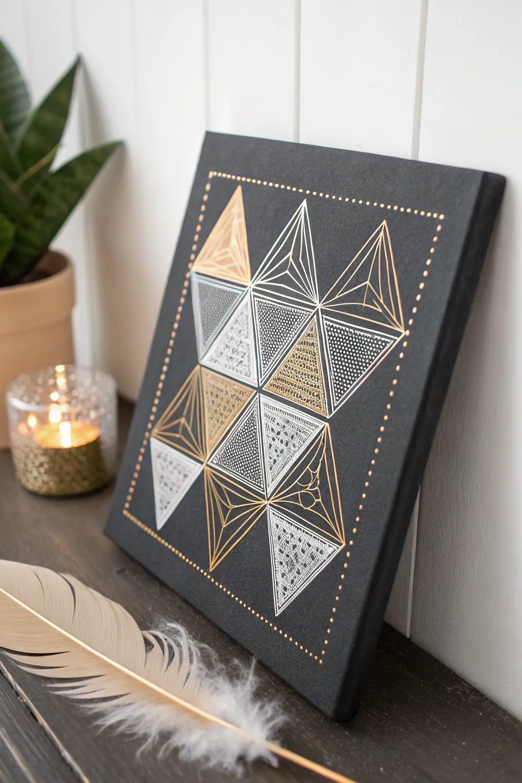 Transform simple shapes into mesmerizing geometric wonders with scratch art.